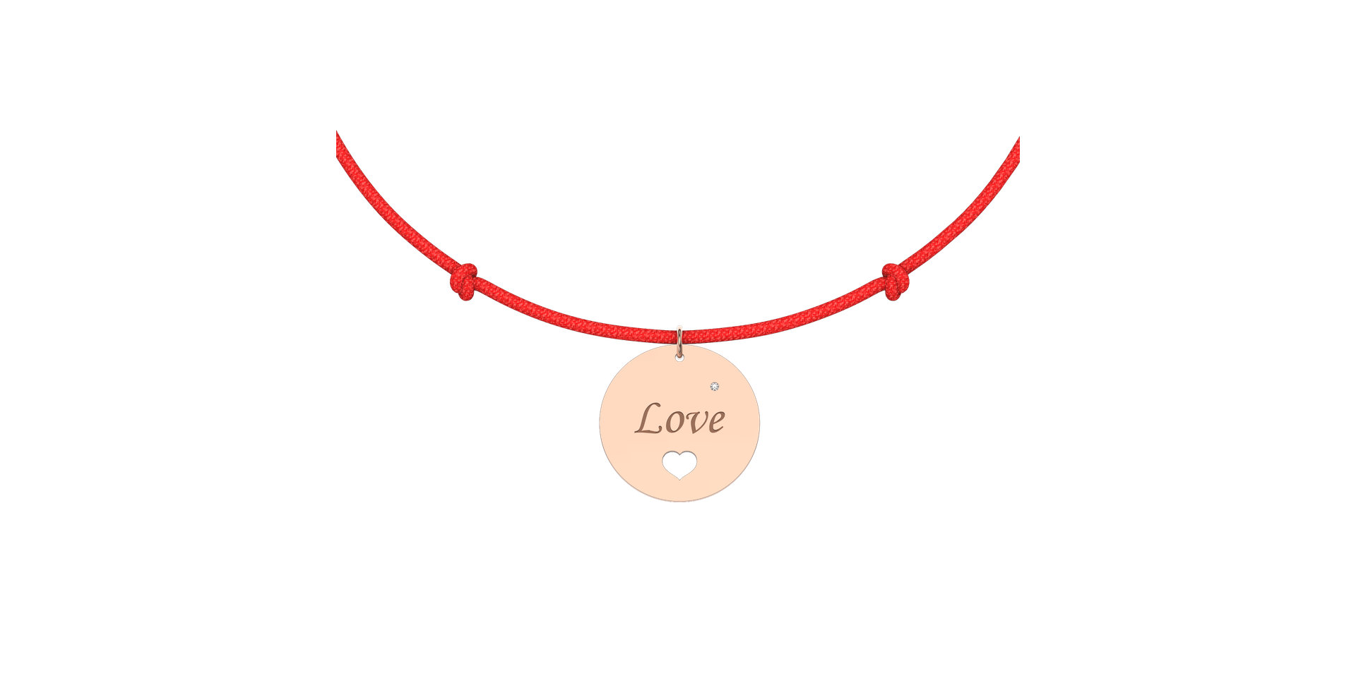 Diamantový náramok so šnúrkou Love Magical