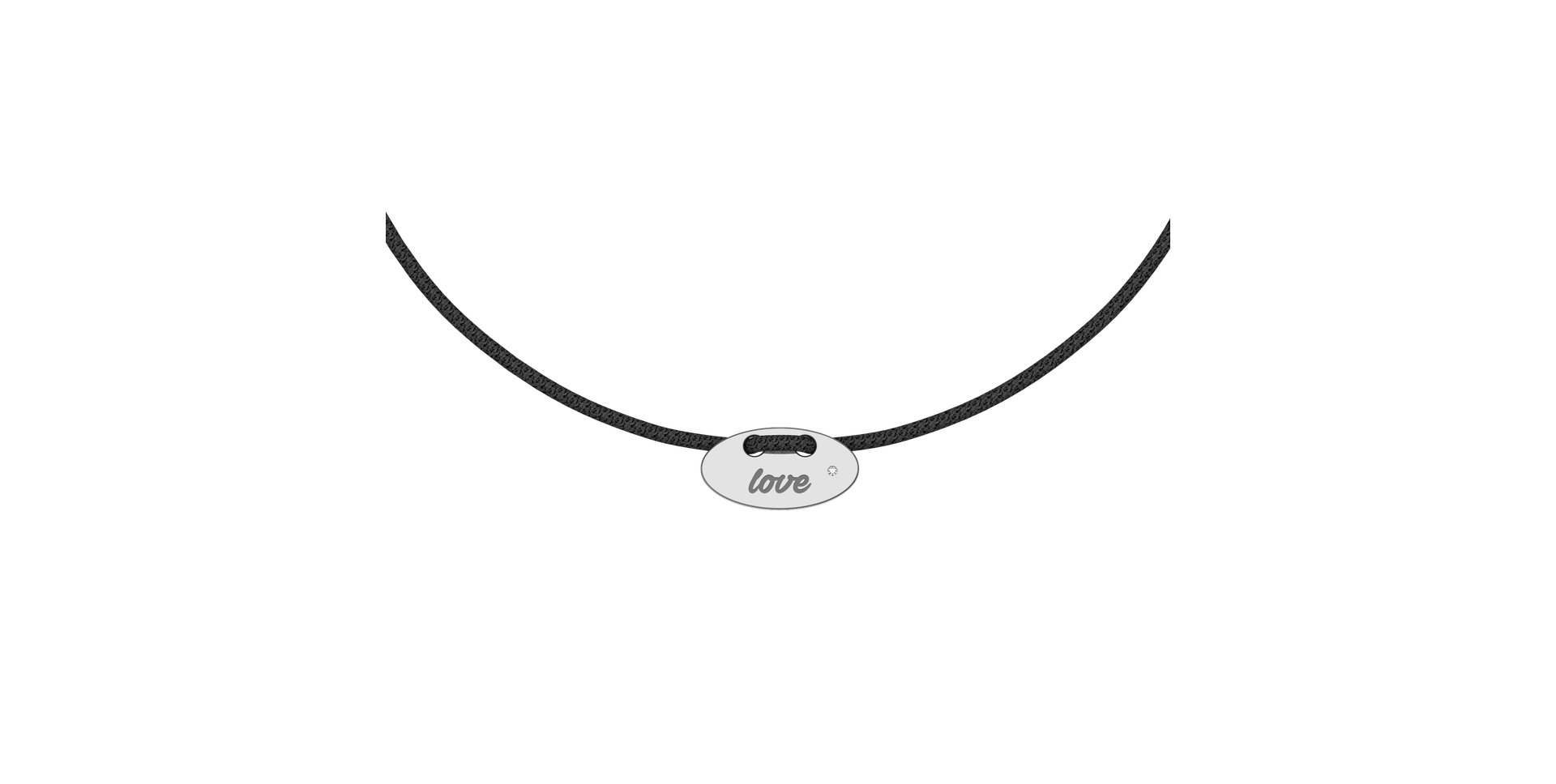 Diamantový náramok so šnúrkou Mini Stamp