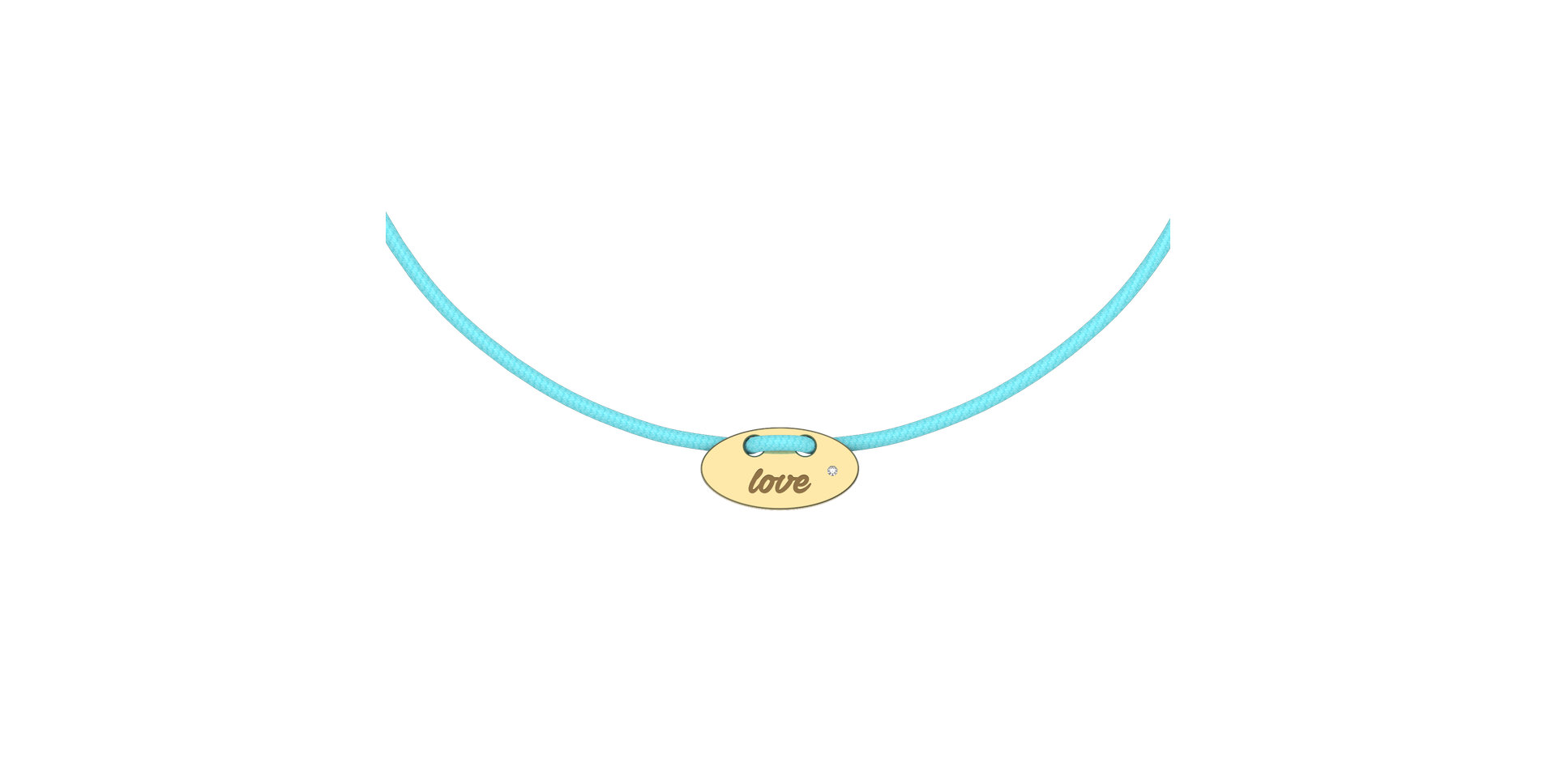 Diamantový náramok so šnúrkou Mini Stamp