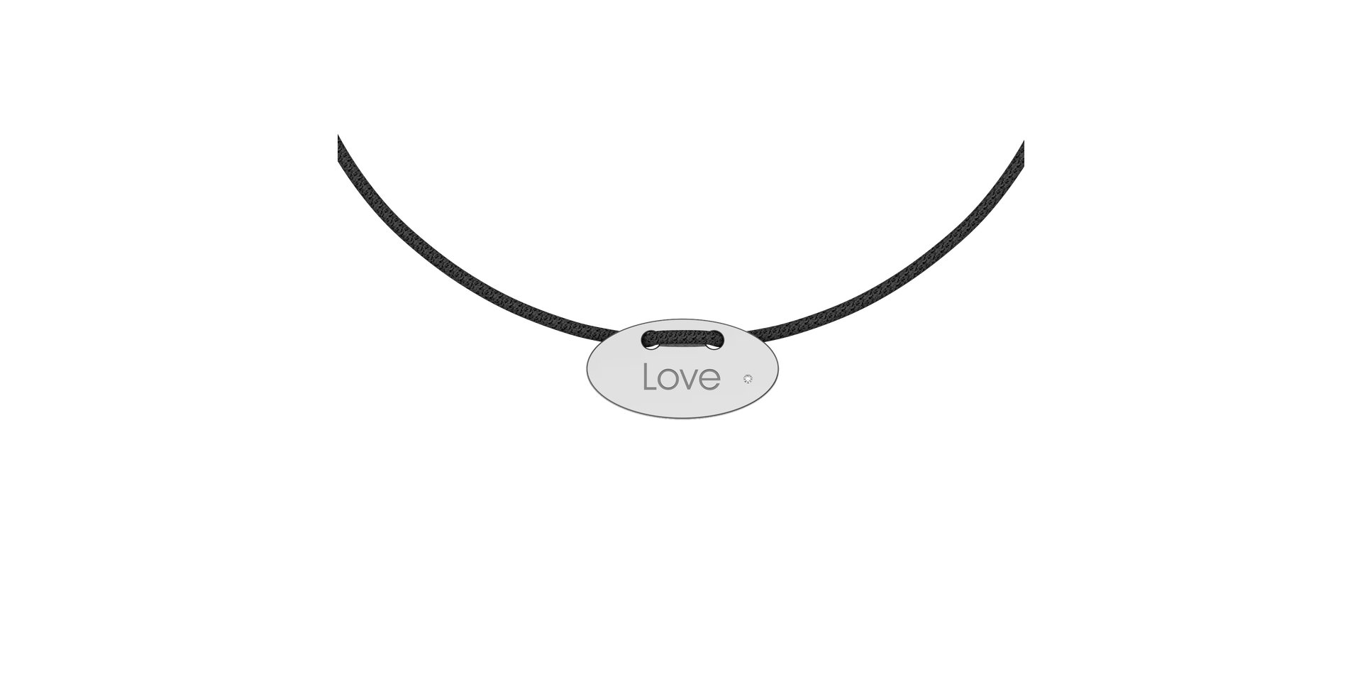 Diamantový náramok so šnúrkou Stamp