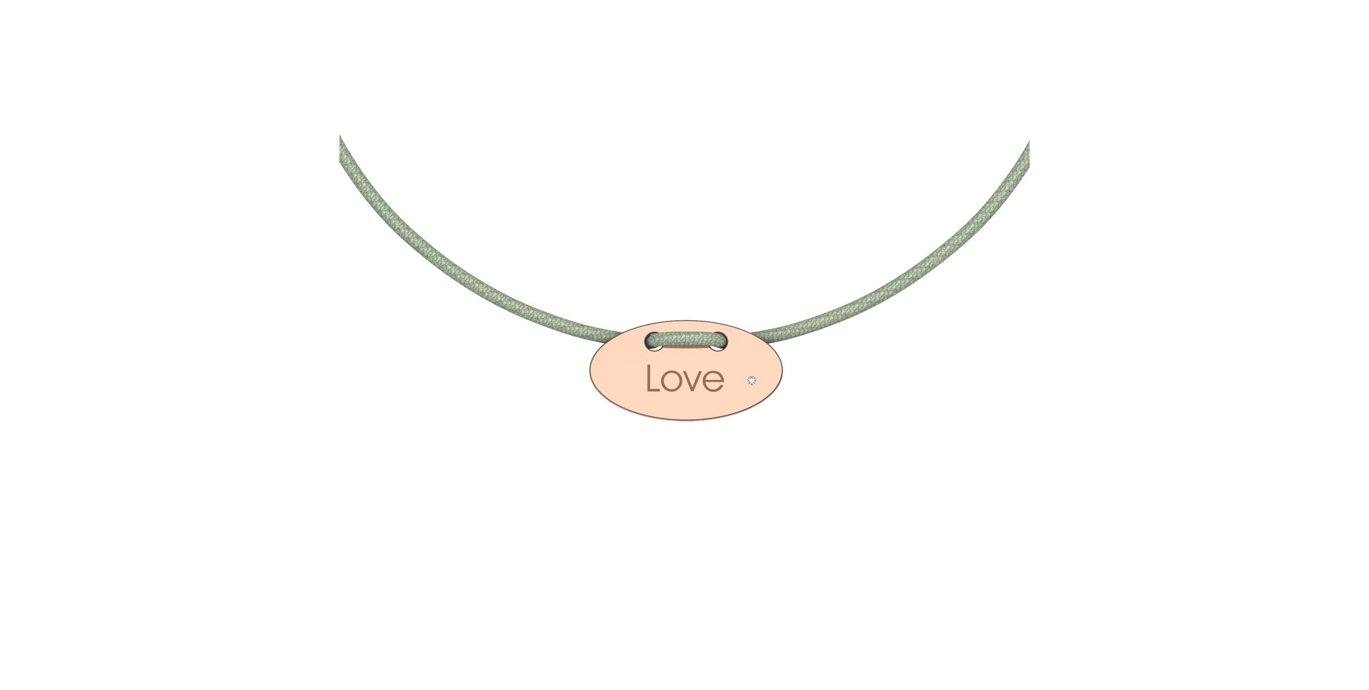 Diamantový náramok so šnúrkou Stamp