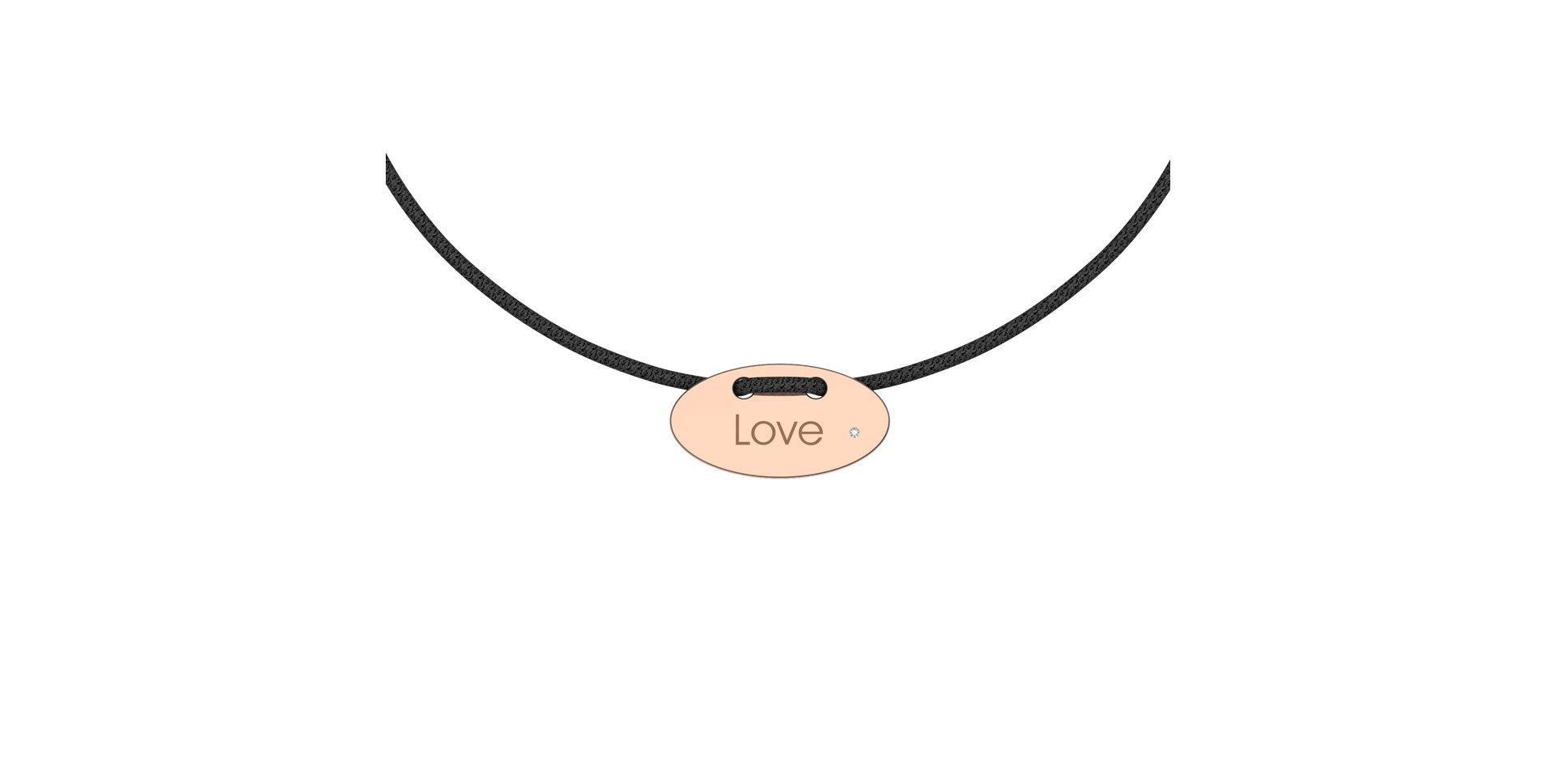 Diamantový náramok so šnúrkou Stamp