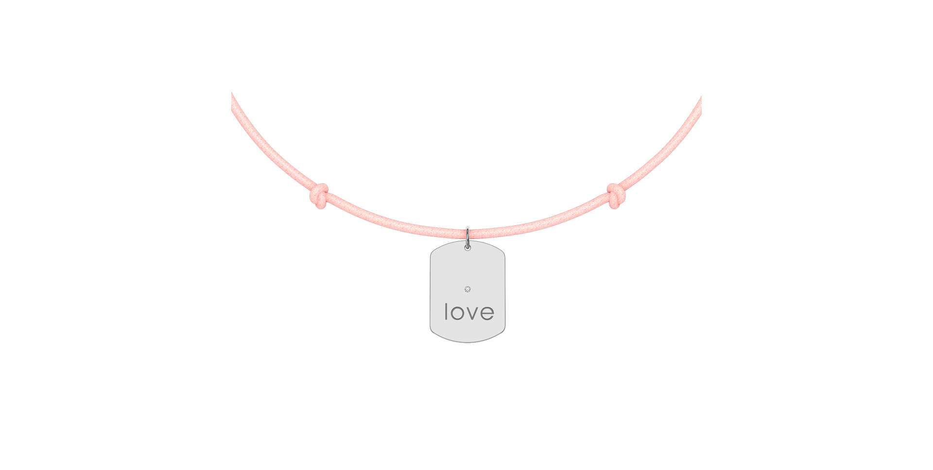 Diamantový náramok so šnúrkou Military Stamp