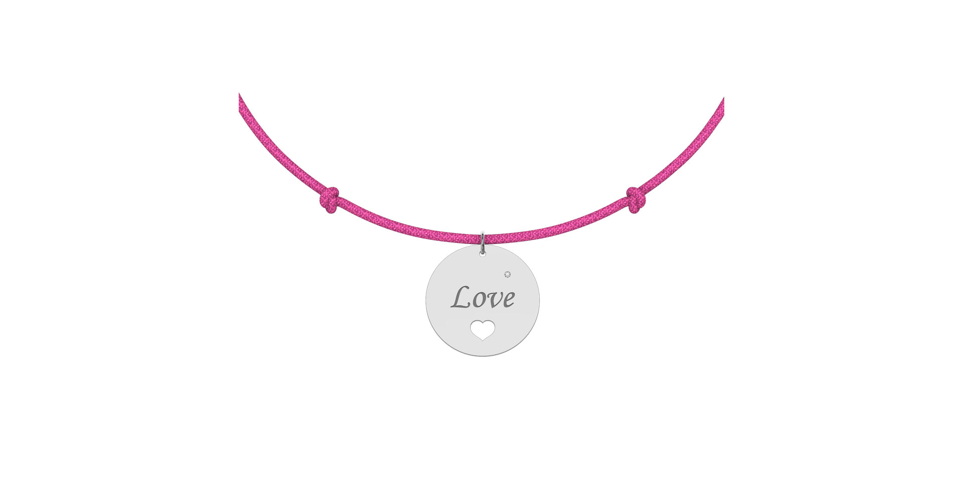 Diamantový náramok so šnúrkou Love Magical