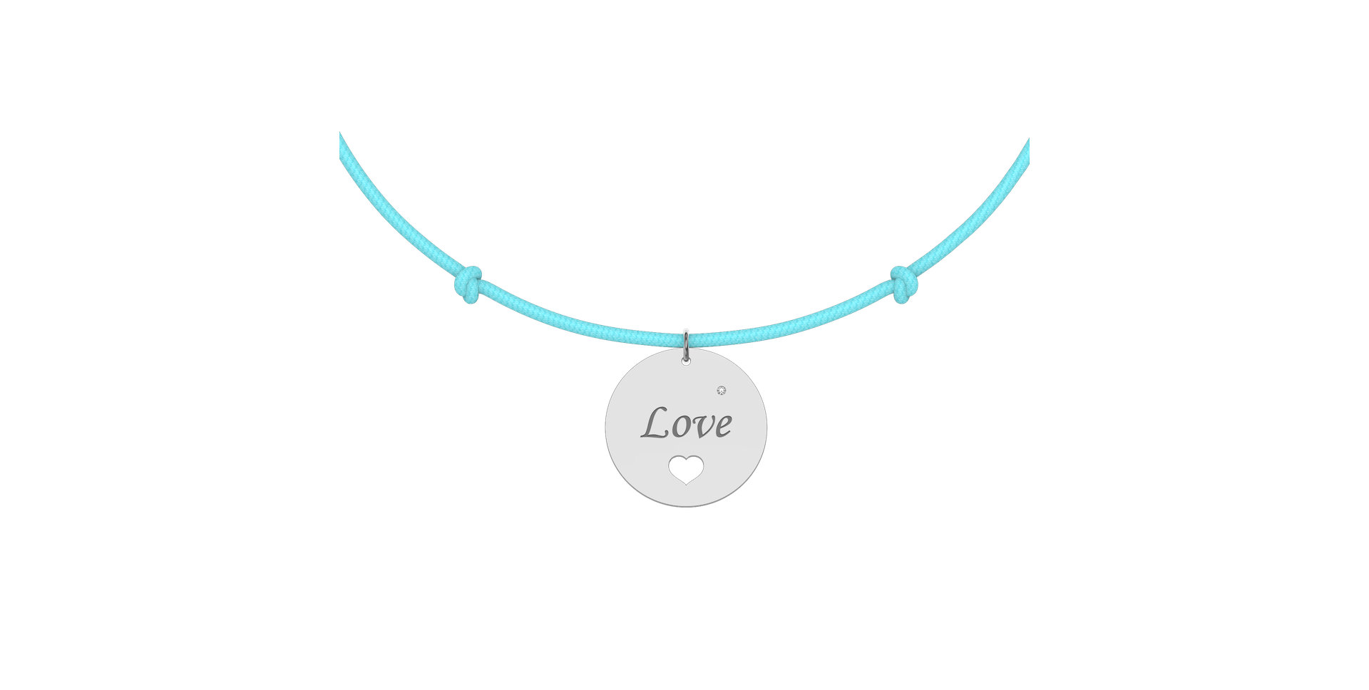 Diamantový náramok so šnúrkou Love Magical