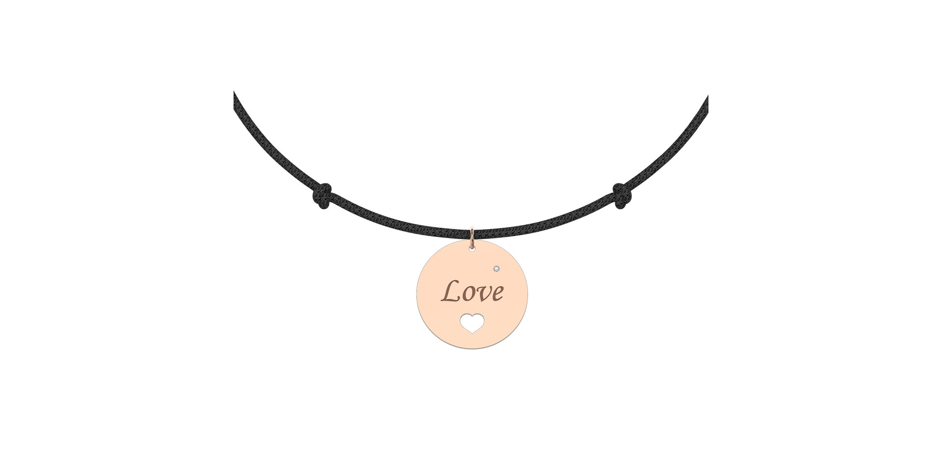 Diamantový náramok so šnúrkou Love Magical