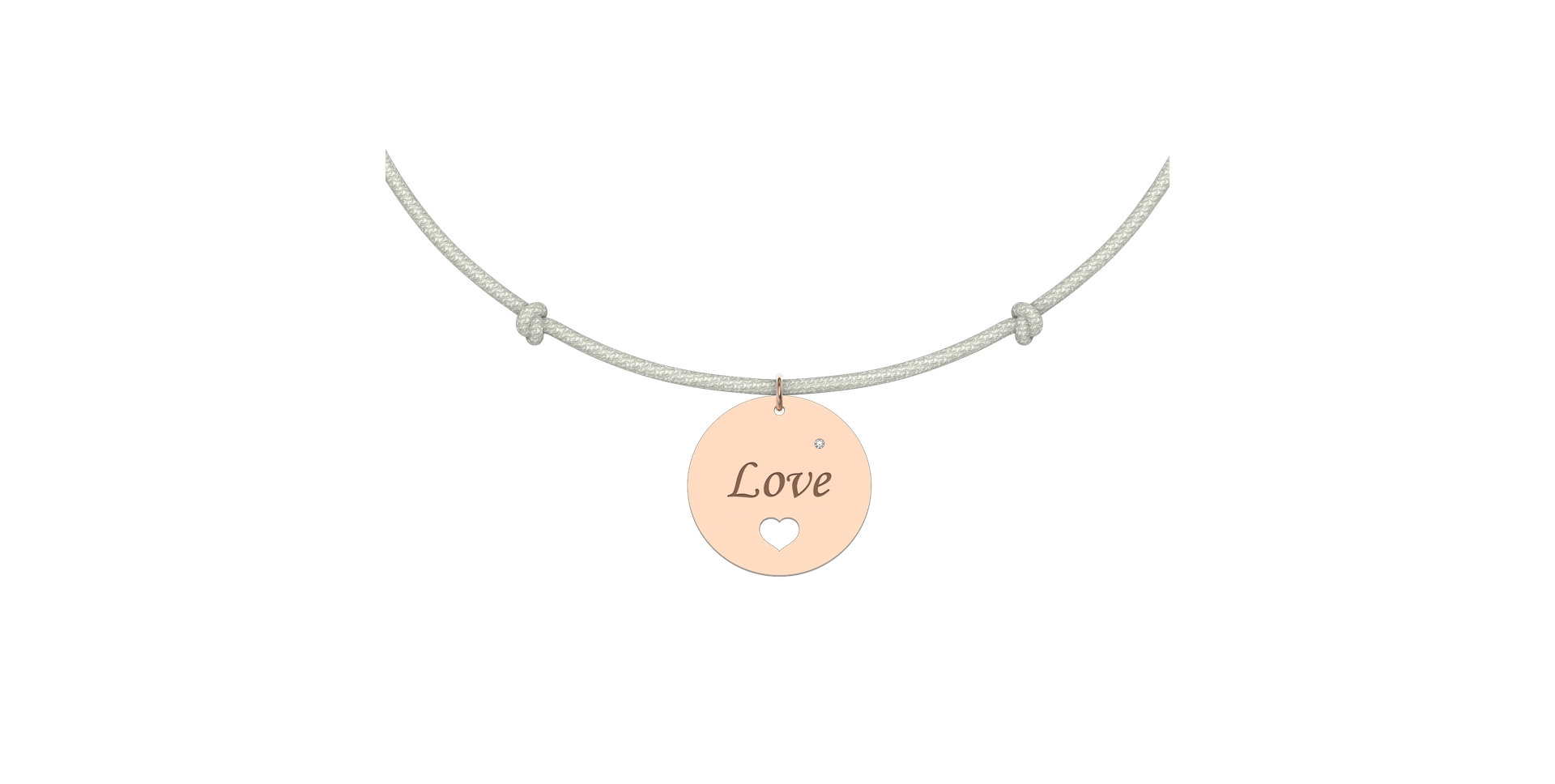 Diamantový náramok so šnúrkou Love Magical