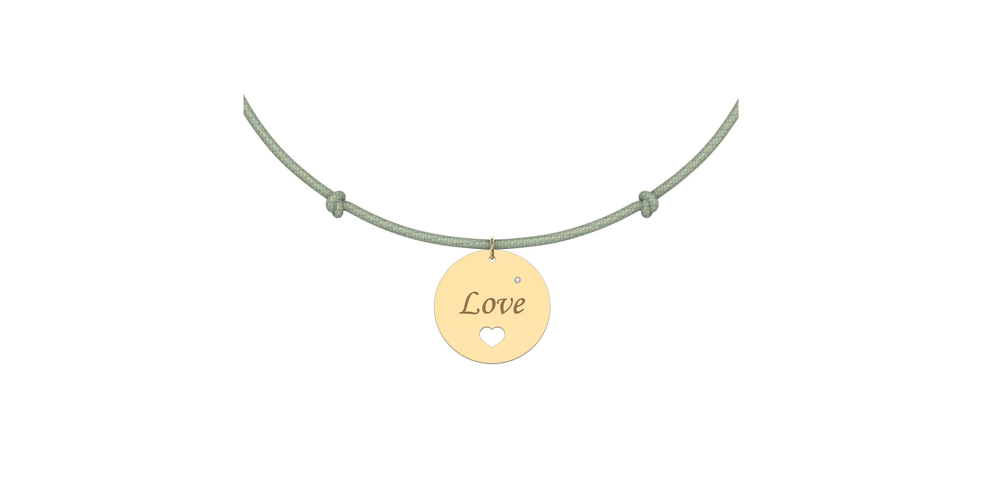 Diamantový náramok so šnúrkou Love Magical