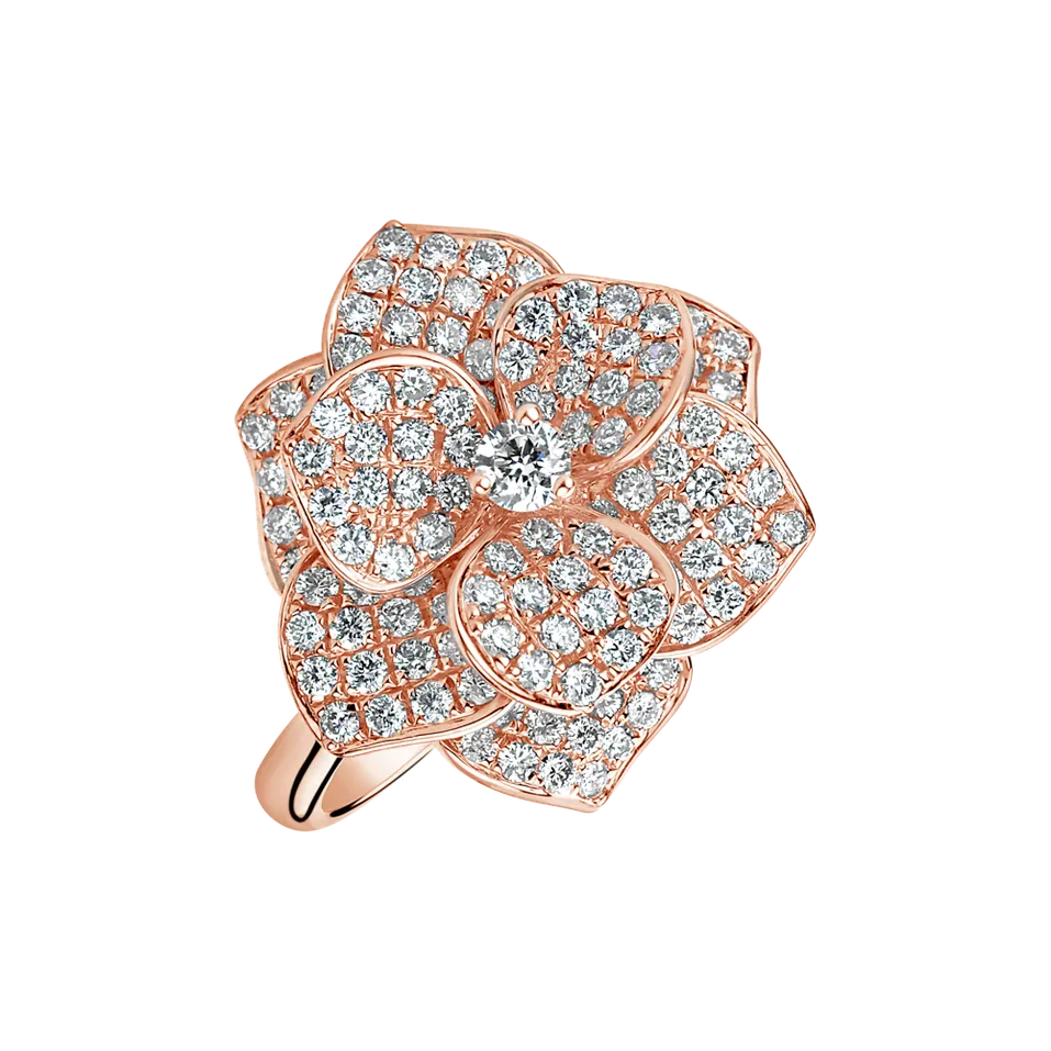Prsteň s diamantmi Blooming Desire