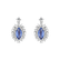 Náušnice s zafírom a diamantmi Sapphire King2