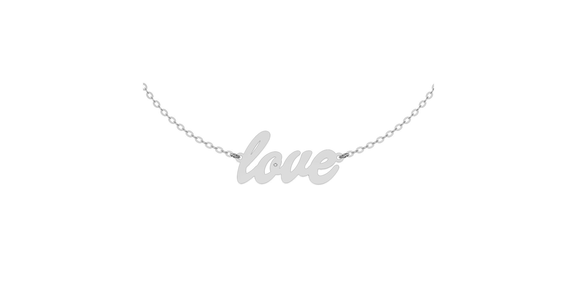 Náramok s diamantom Love