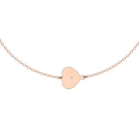 Náramok s diamantom Diamond Heart