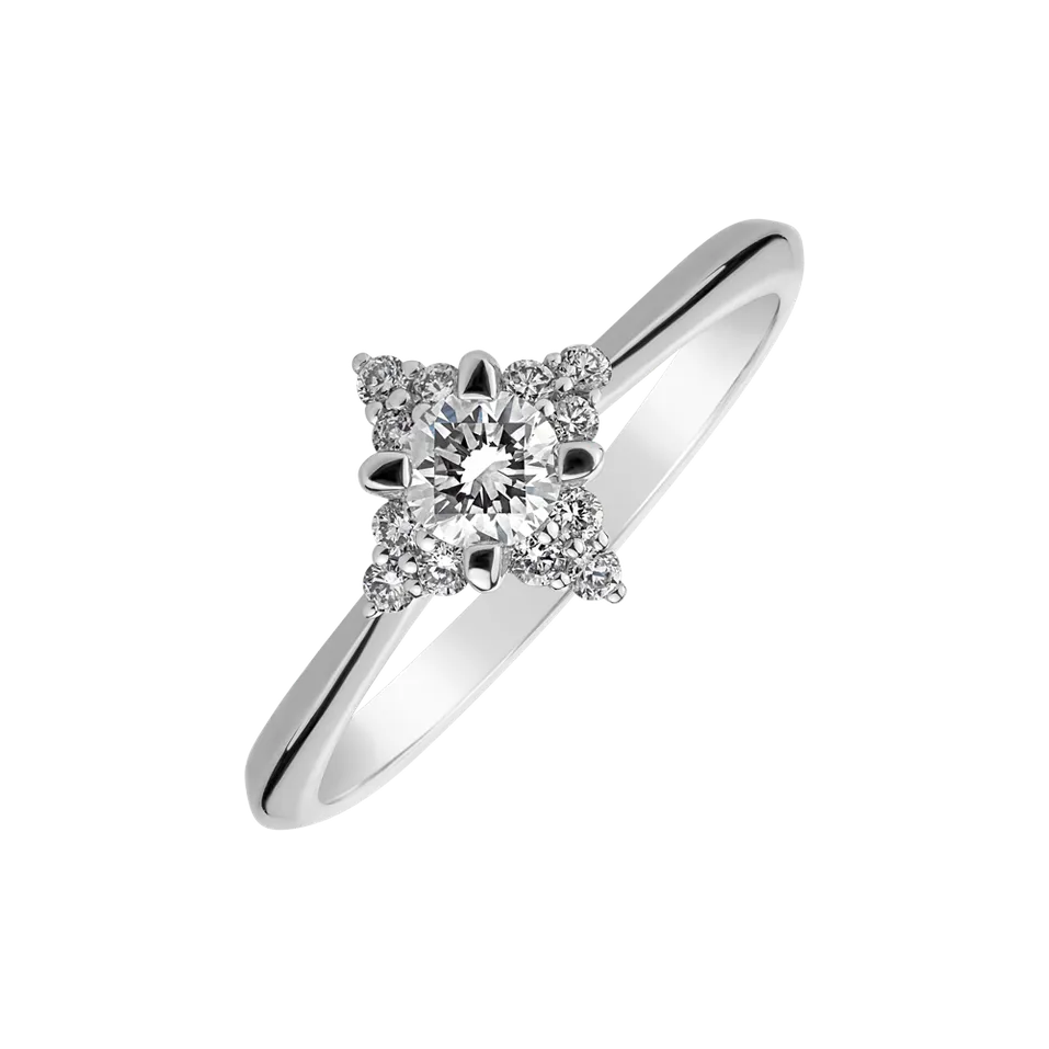 Prsteň s diamantmi Sparkle Ray