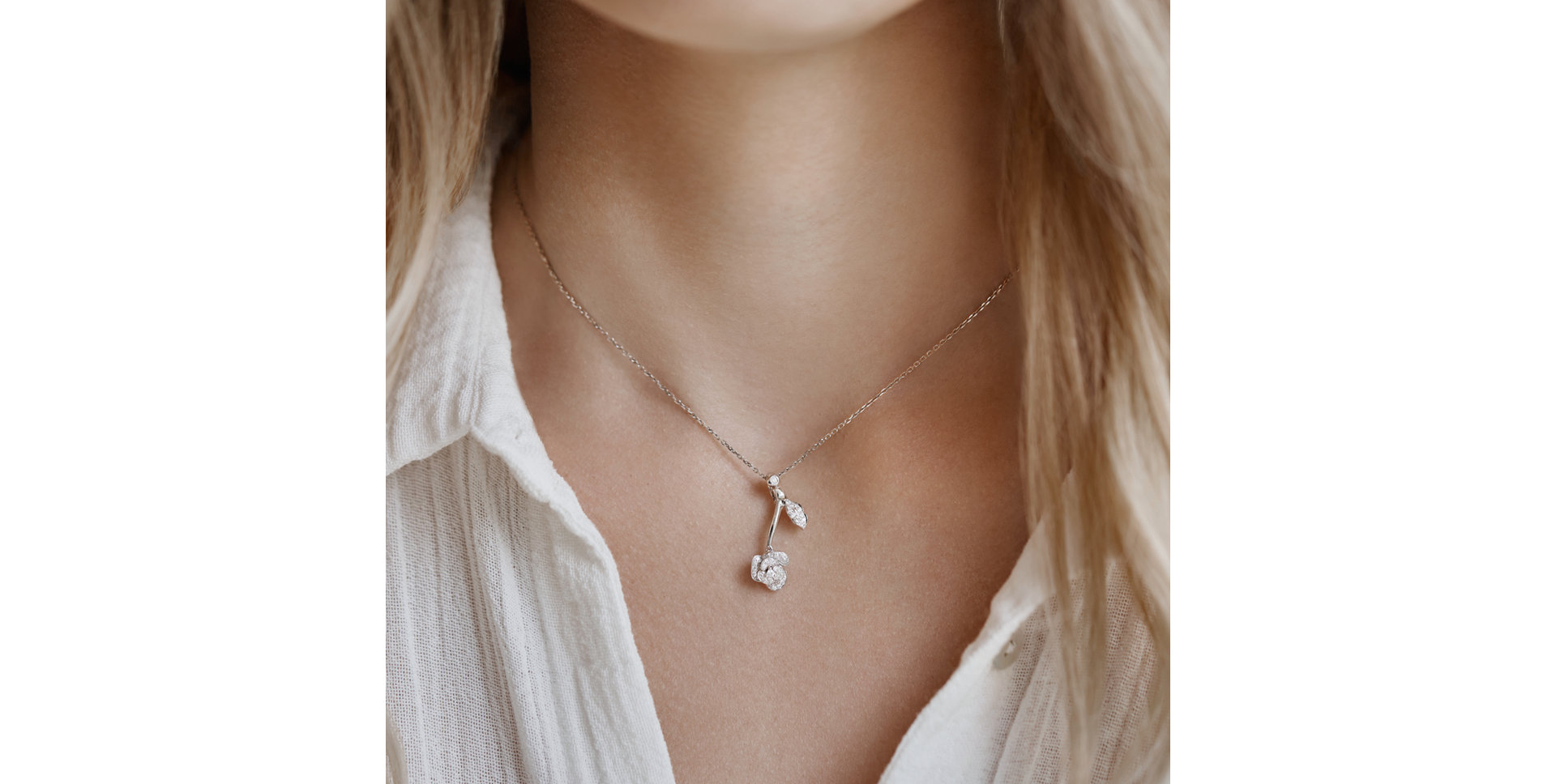 Přívěsok s diamantmi Garden Passion