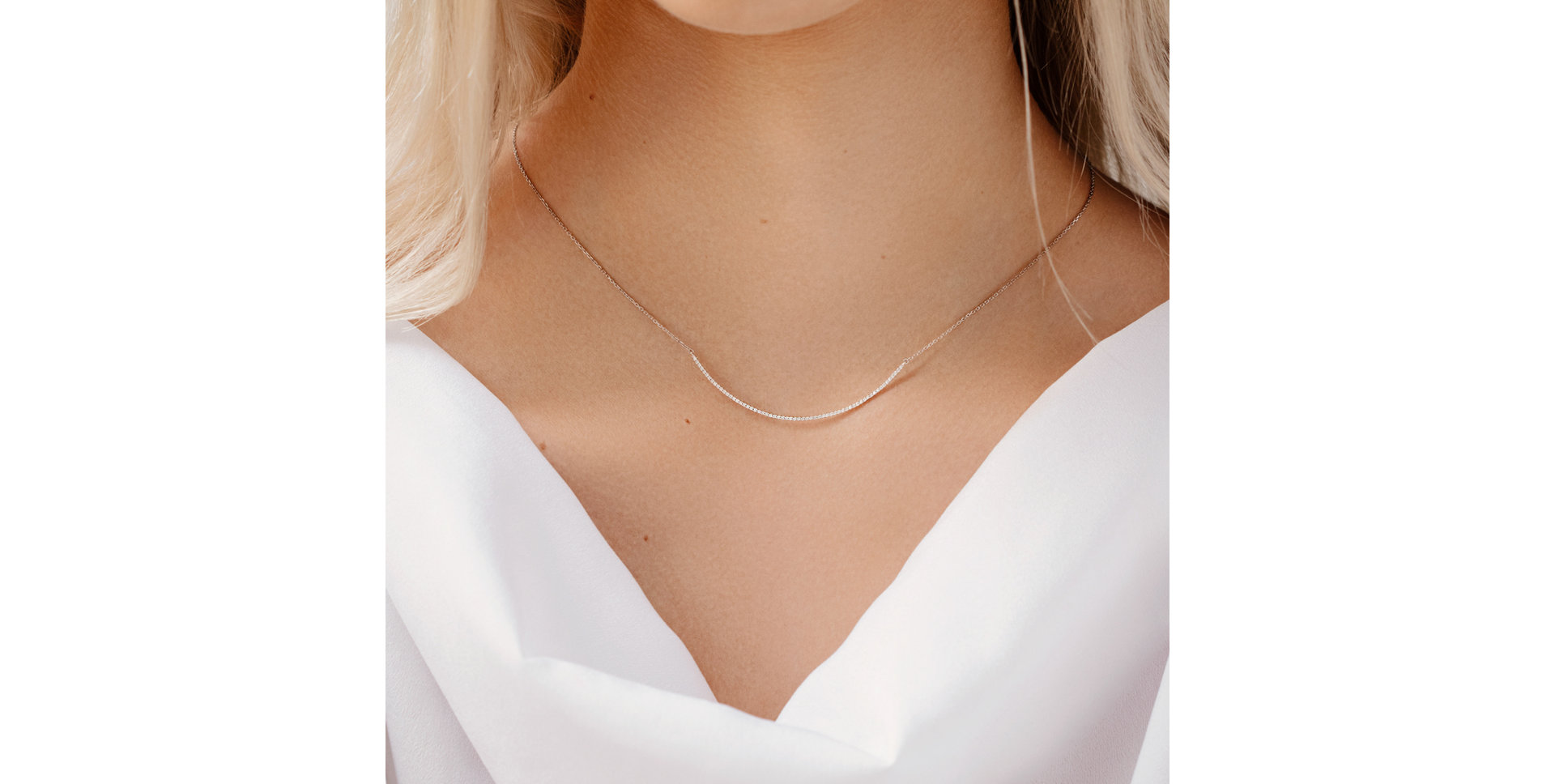 Náhrdelník s diamantmi Shiny Line