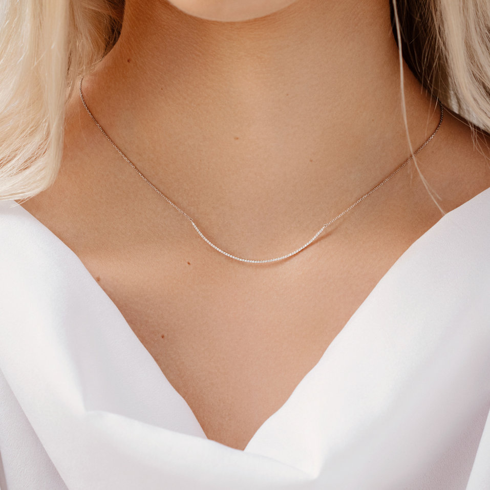 Náhrdelník s diamantmi Shiny Line