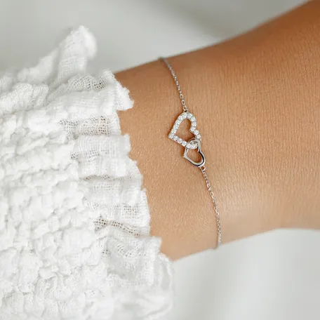 Náramok s diamantmi Hearts