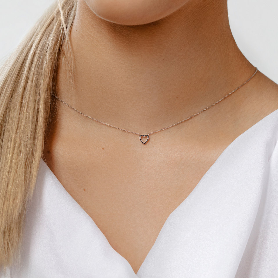 Náhrdelník s diamantmi Tender Heart