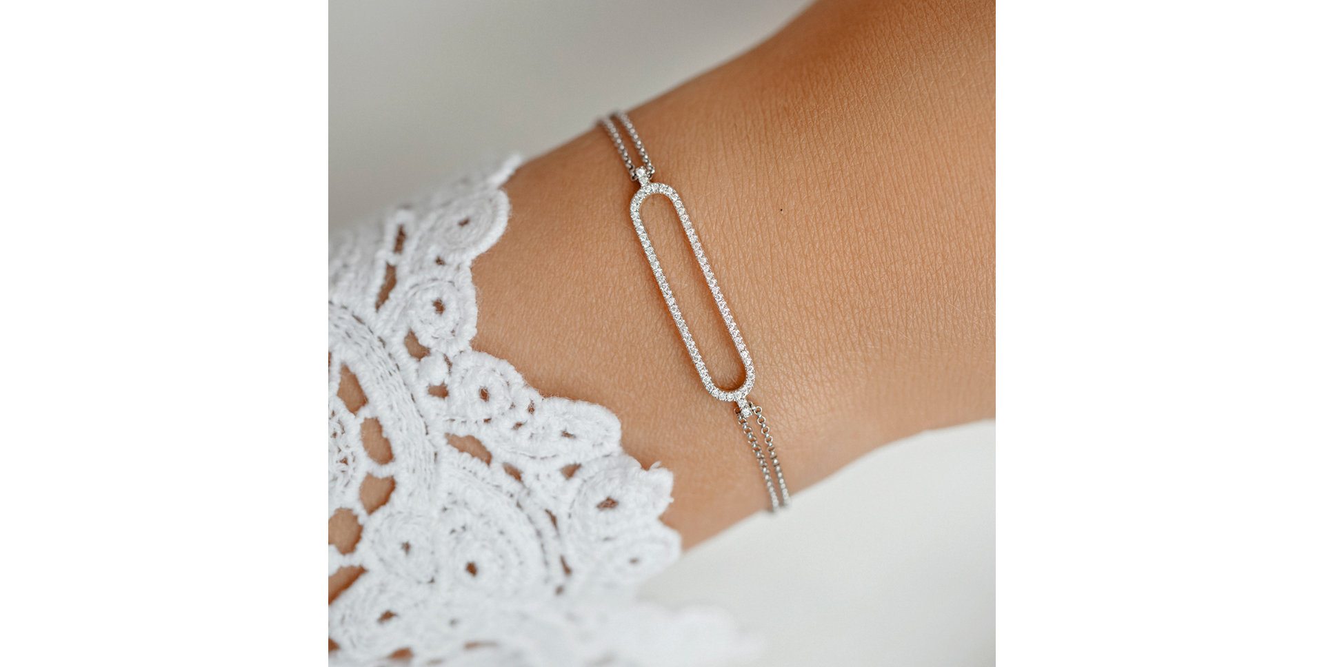 Náramok s čiernymi diamantmi Dazzle