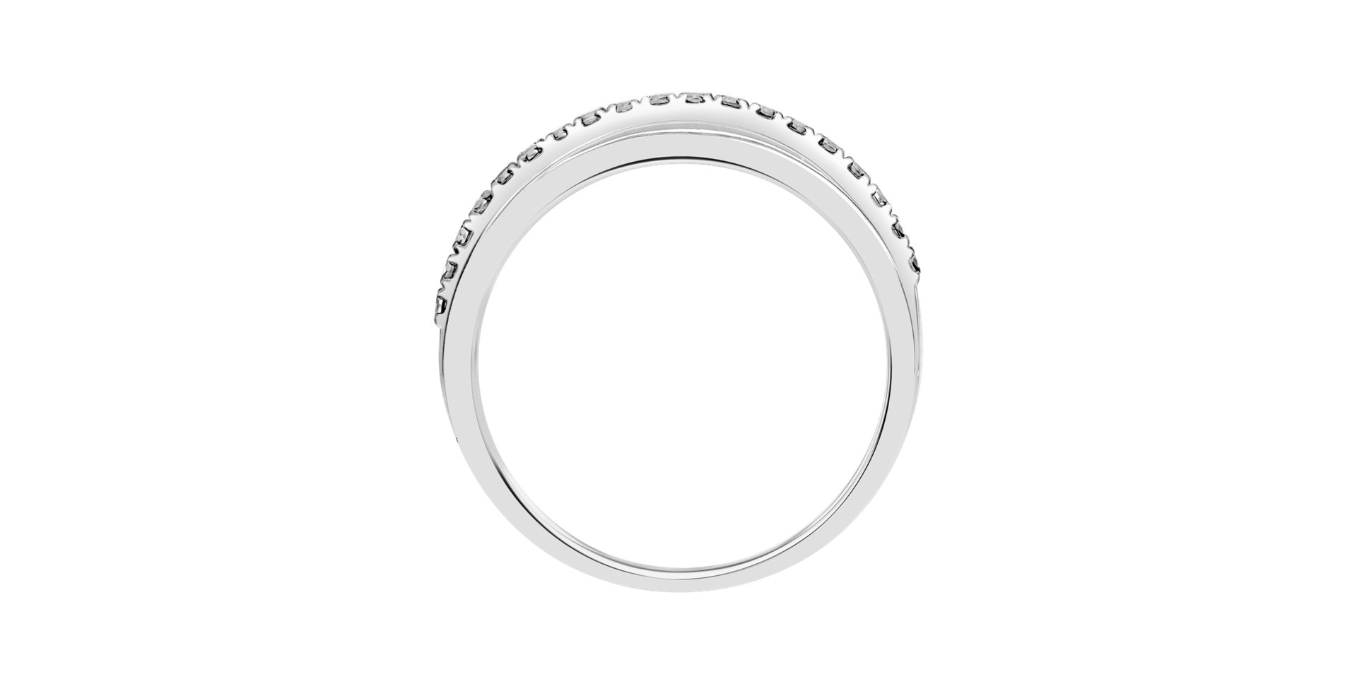 Prsteň s čiernymi diamantmi Breathtaking Line