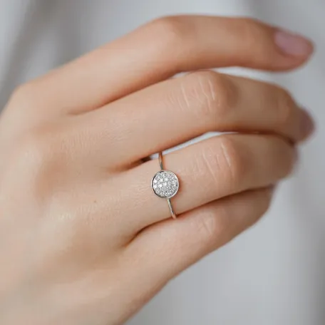 Prsteň s hnedými diamantmi Simplicity