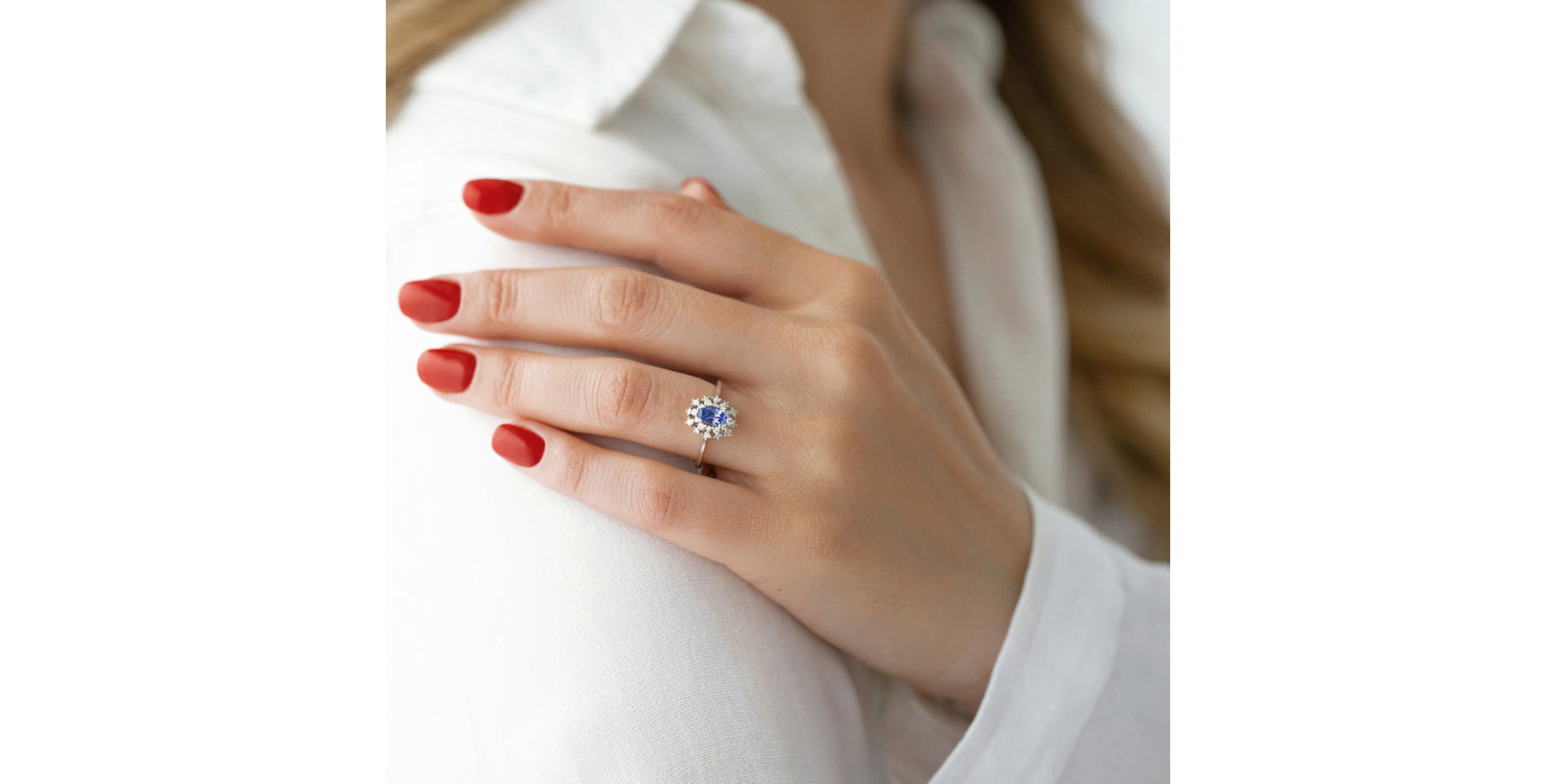 Prsteň s rubínom a diamantmi Neverending Joy