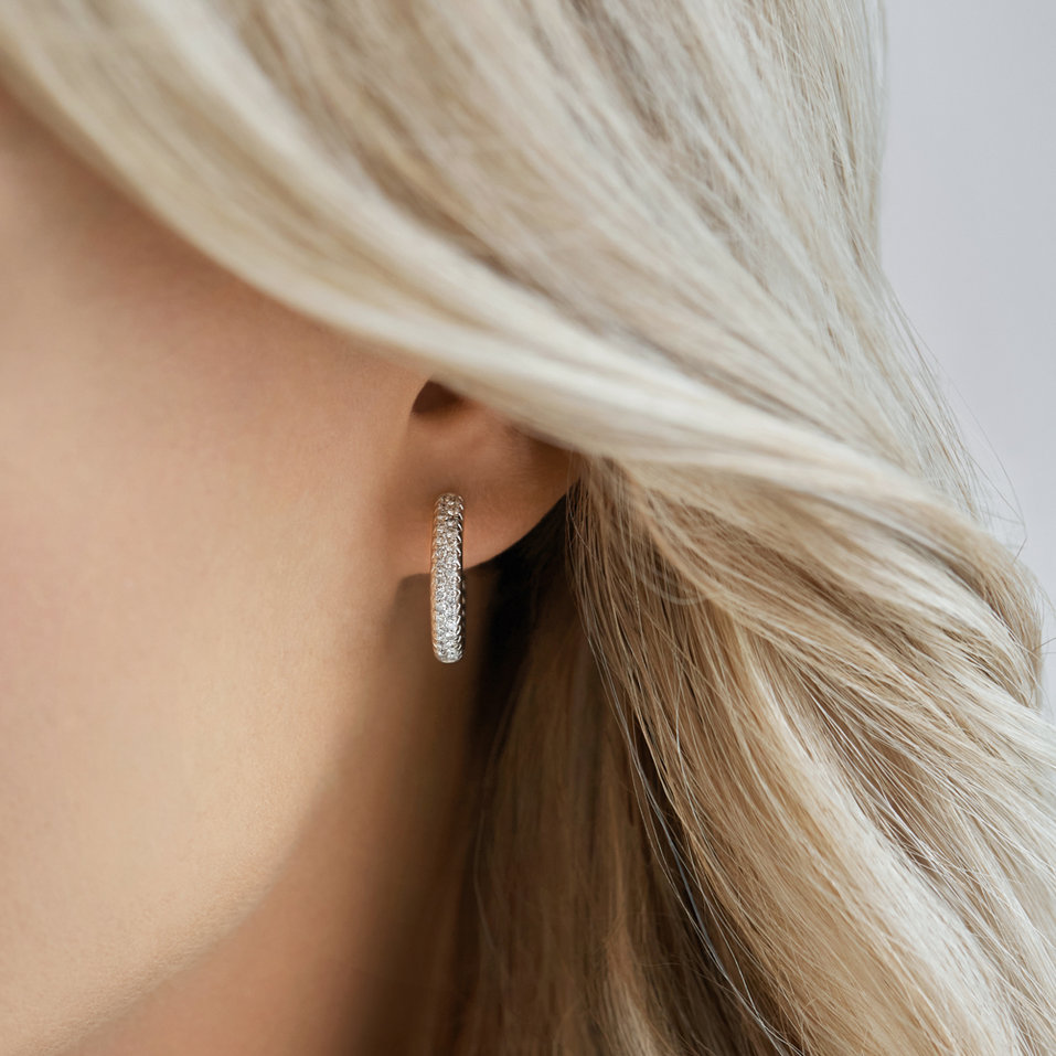 Náušnice s diamantmi Joyful Sparkle