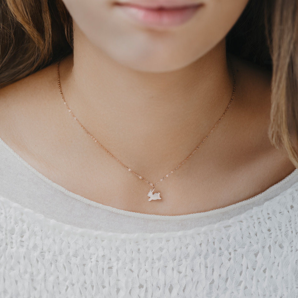 Náhrdelník s diamantom Bunny