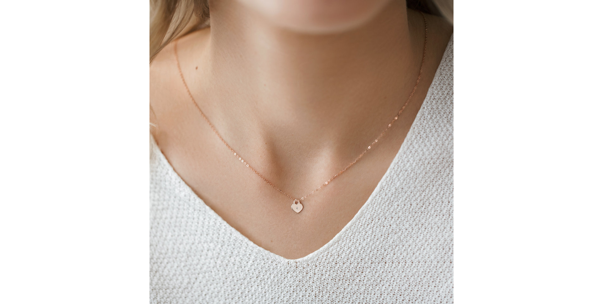 Náhrdelník s diamantom Little Love Lock