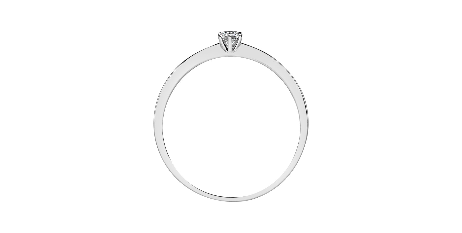 Prsteň s diamantom Made with Love