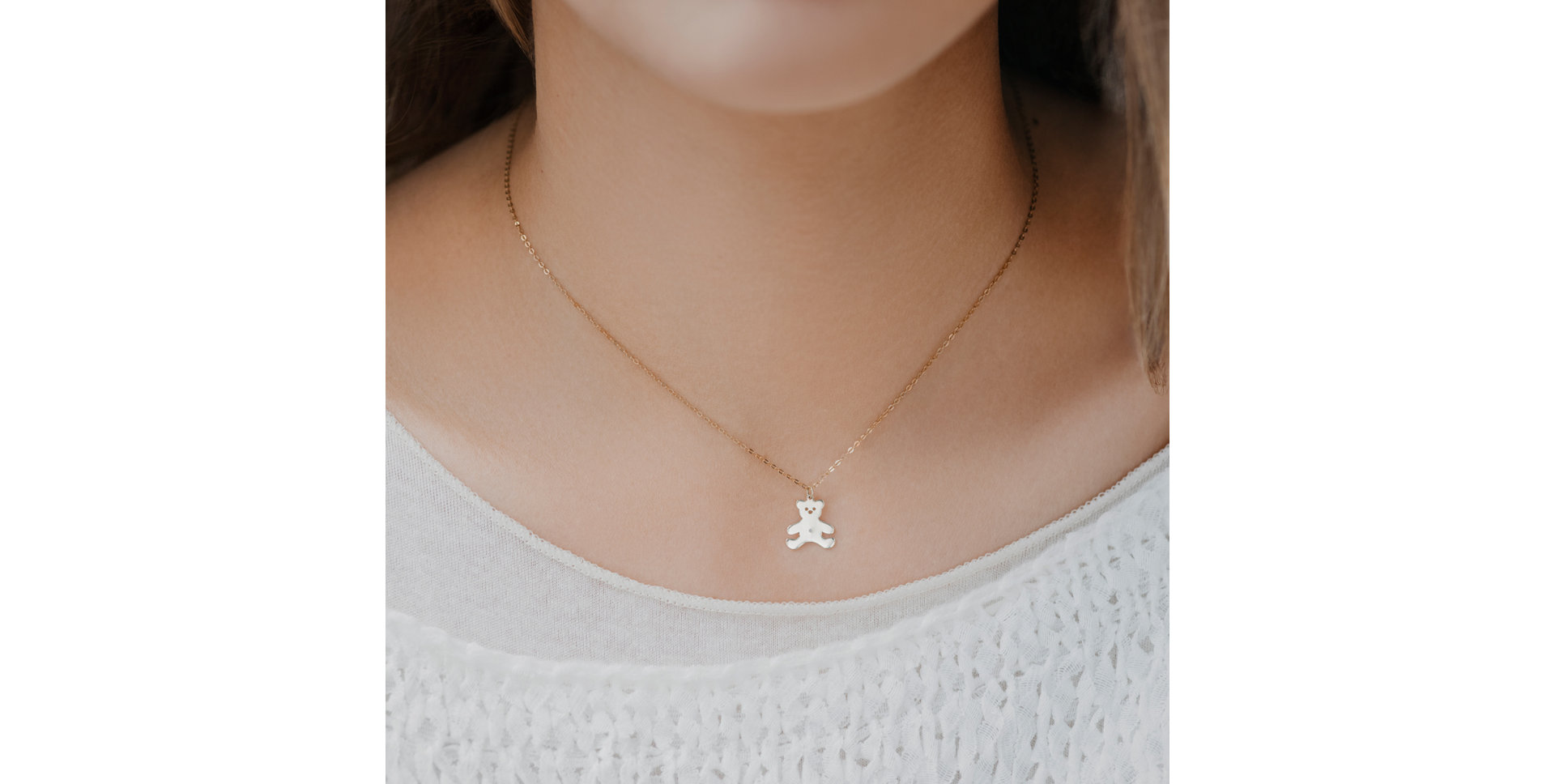 Náhrdelník s diamantom Teddy