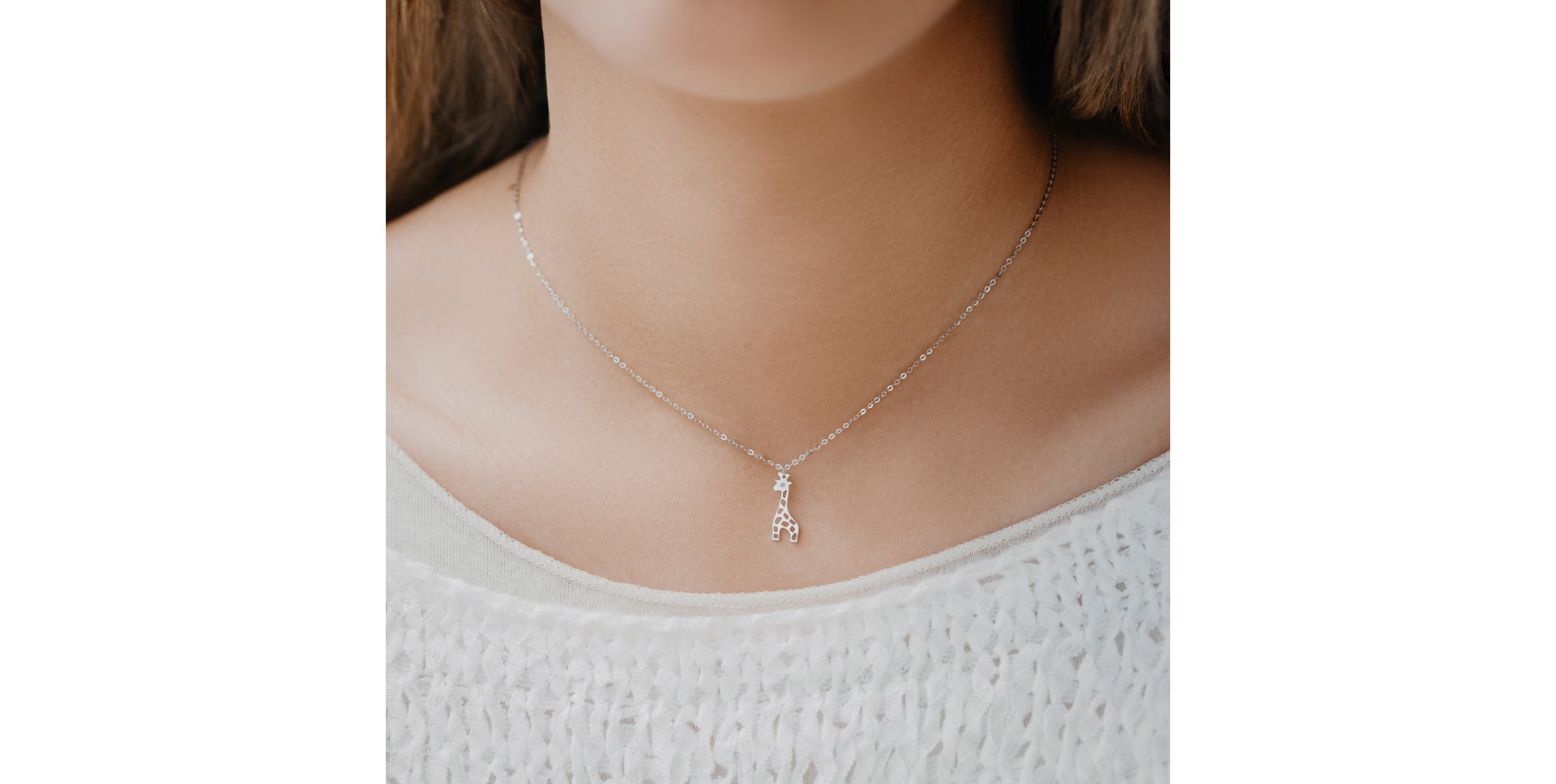 Náhrdelník s diamantom Giraffe