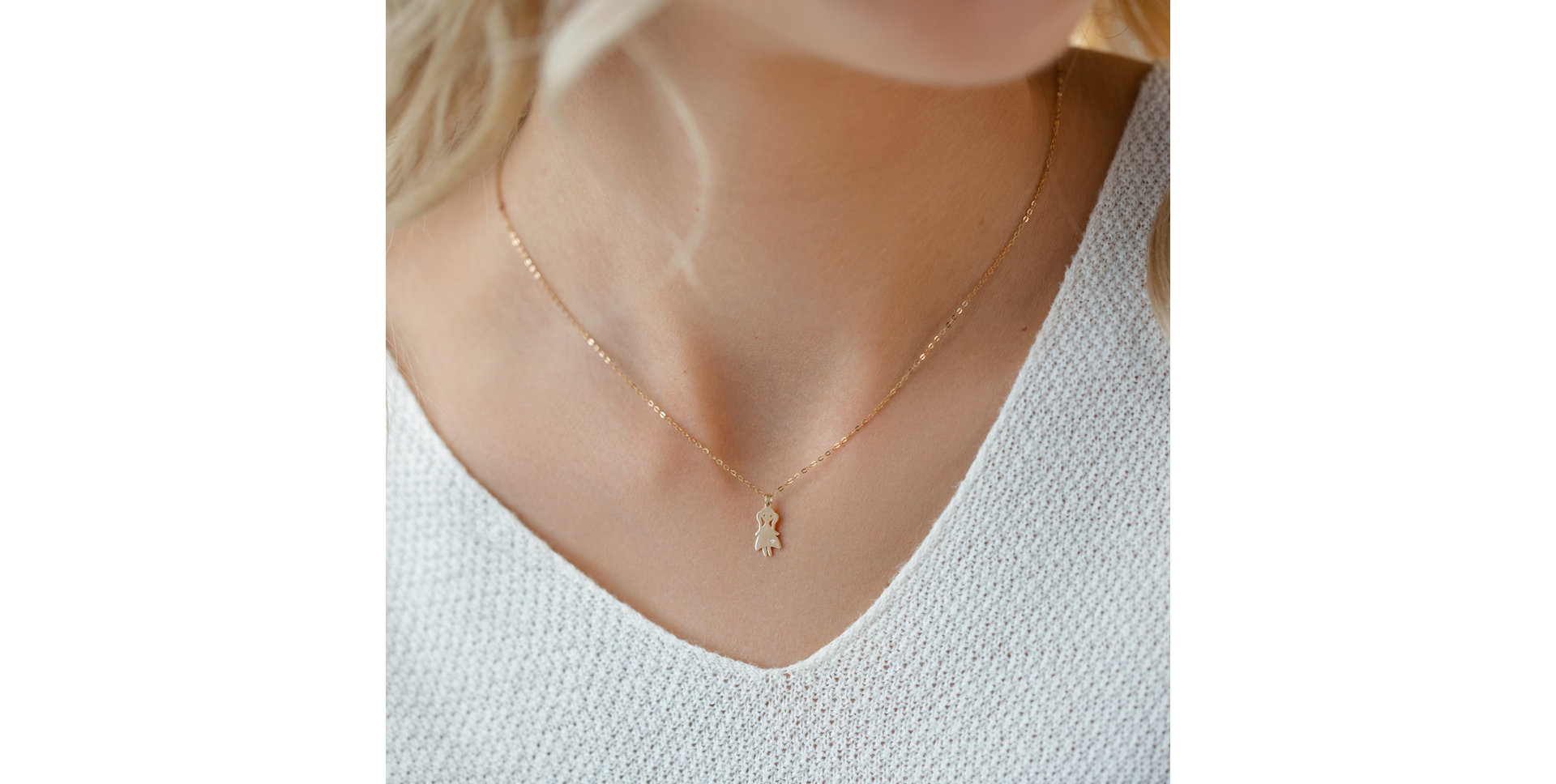 Náhrdelník s diamantom Girl