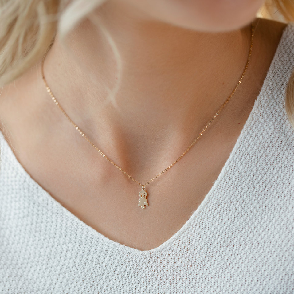 Náhrdelník s diamantom Girl