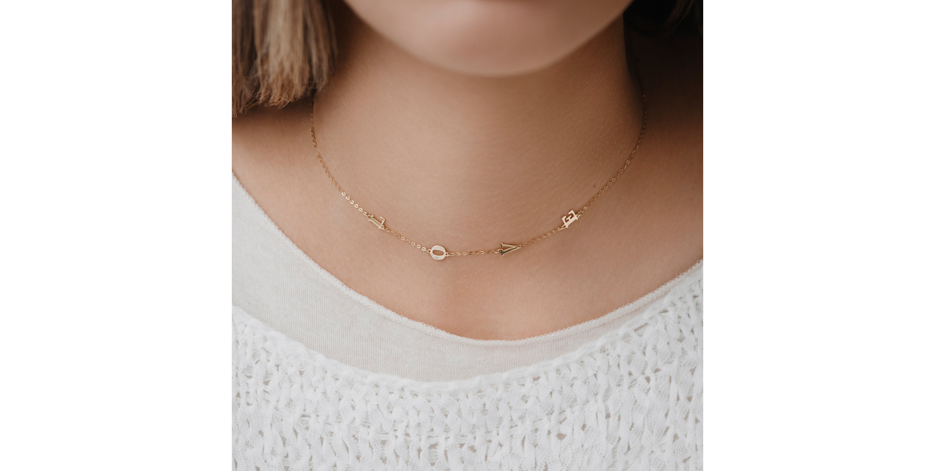 Náhrdelník s diamantom Love Letters