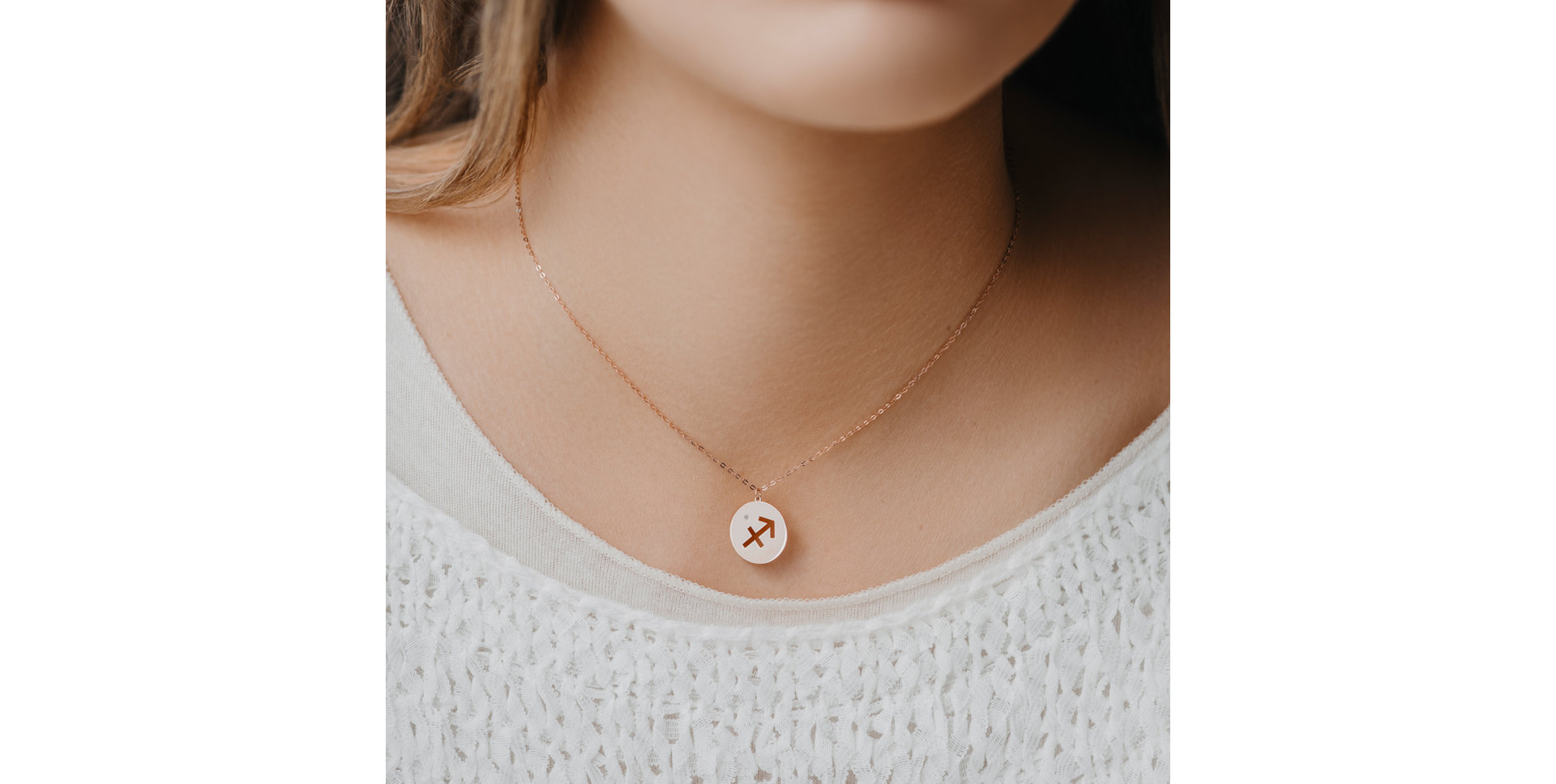 Náhrdelník s diamantom Capricorn