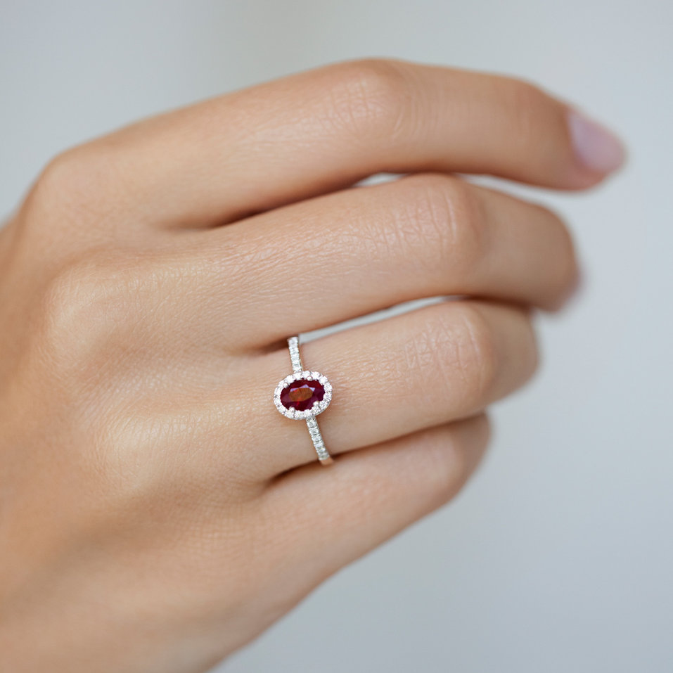 Prsteň s turmalínom a diamantmi Princess Desperation