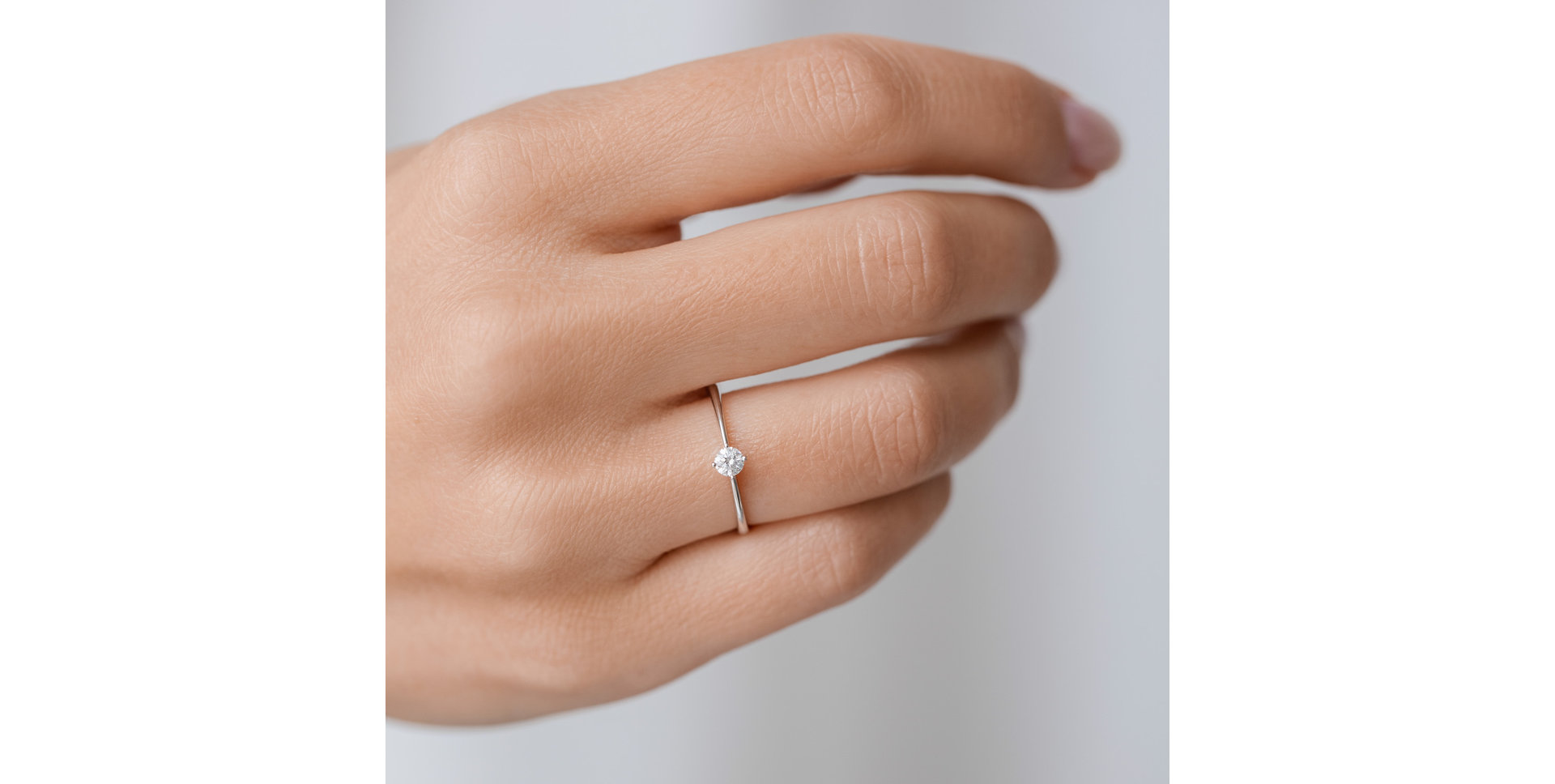 Prsteň s diamantom Made with Love