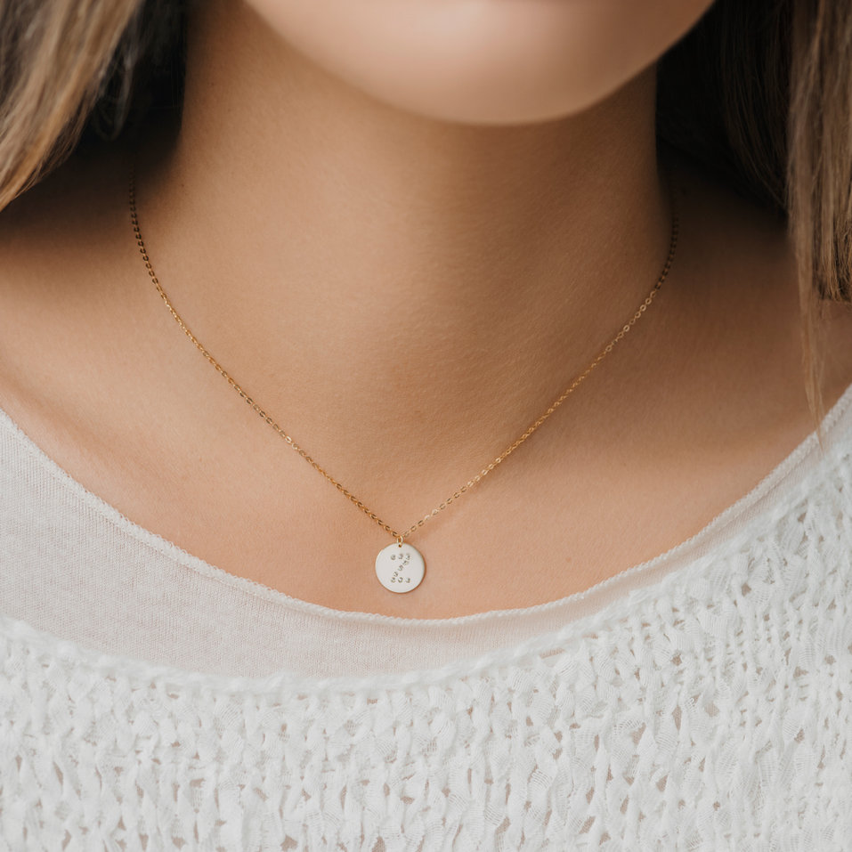 Náhrdelník s diamantmi Diamond Coins T