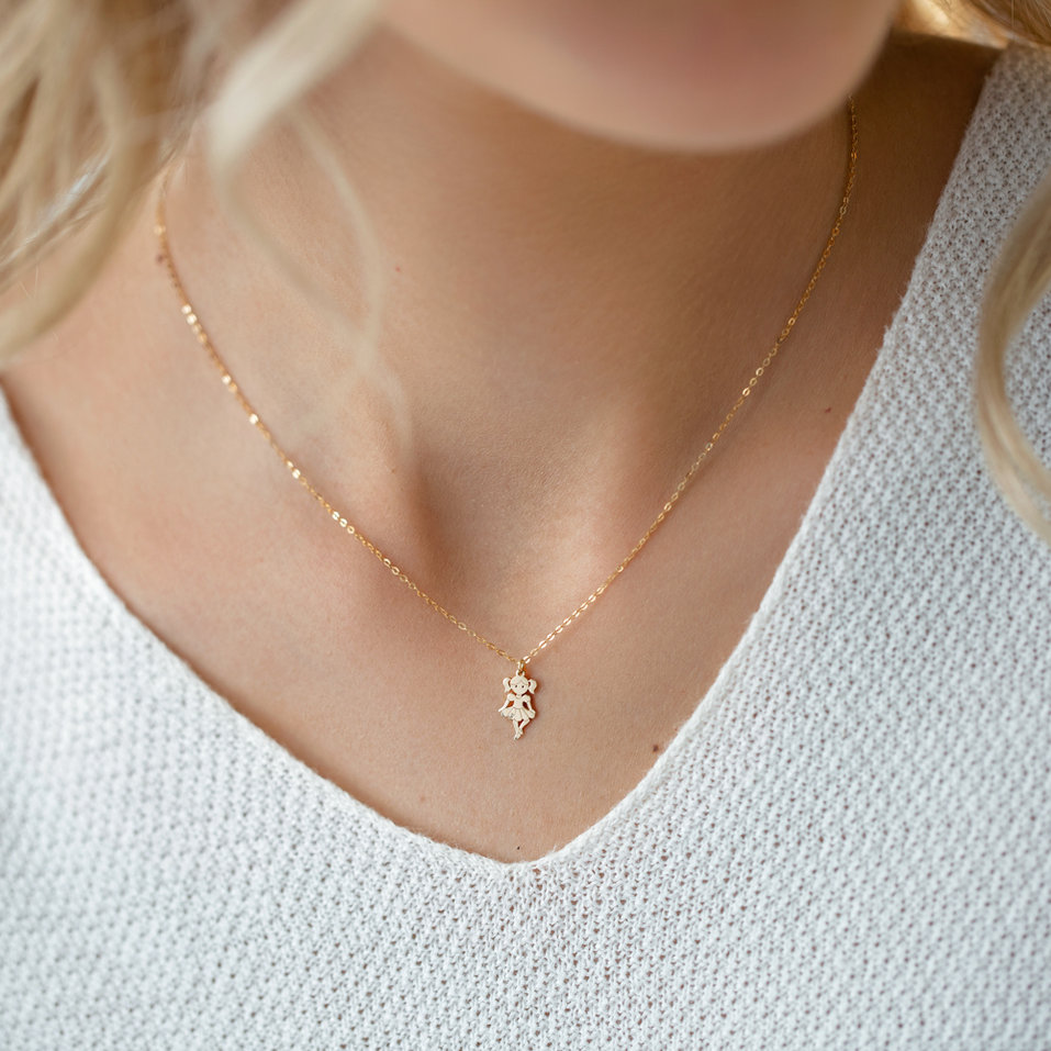 Náhrdelník s diamantom Girl