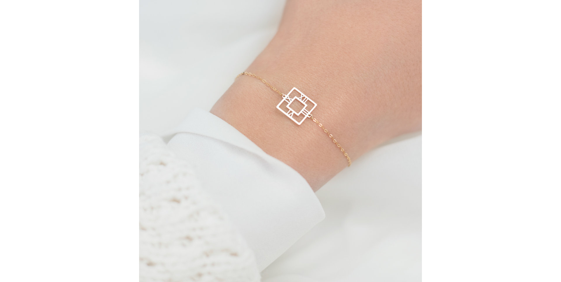 Náramok s diamantom Golden Hour