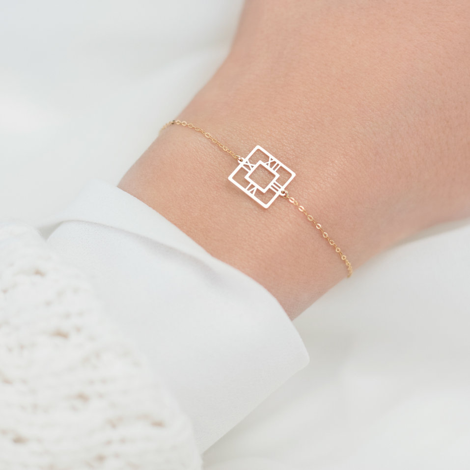 Náramok s diamantom Golden Hour