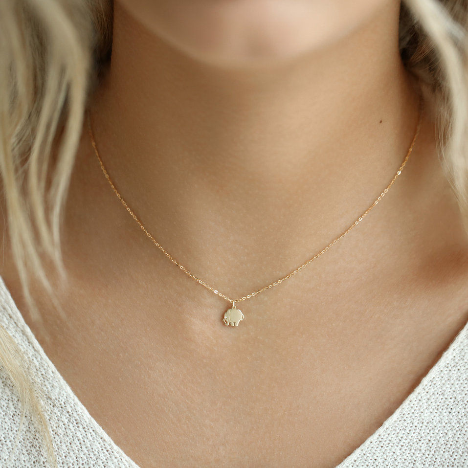 Náhrdelník s diamantom Little Elephant