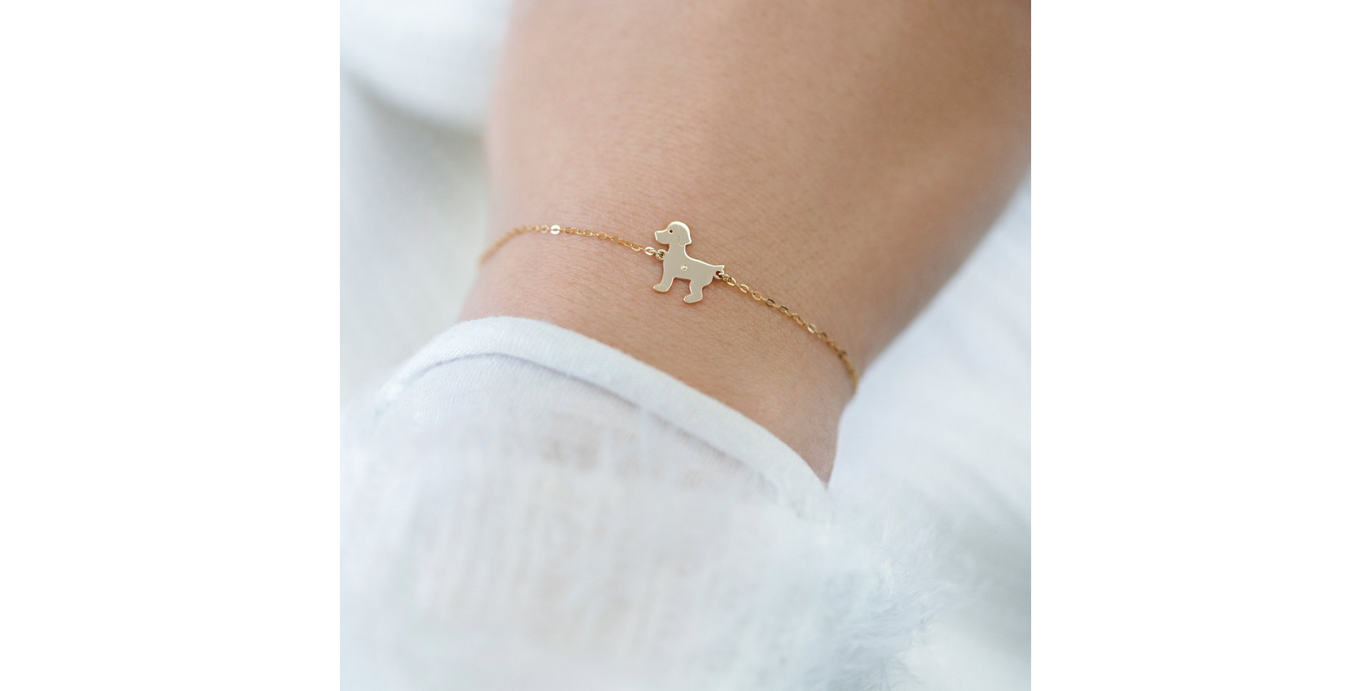 Náramok s diamantom Puppy