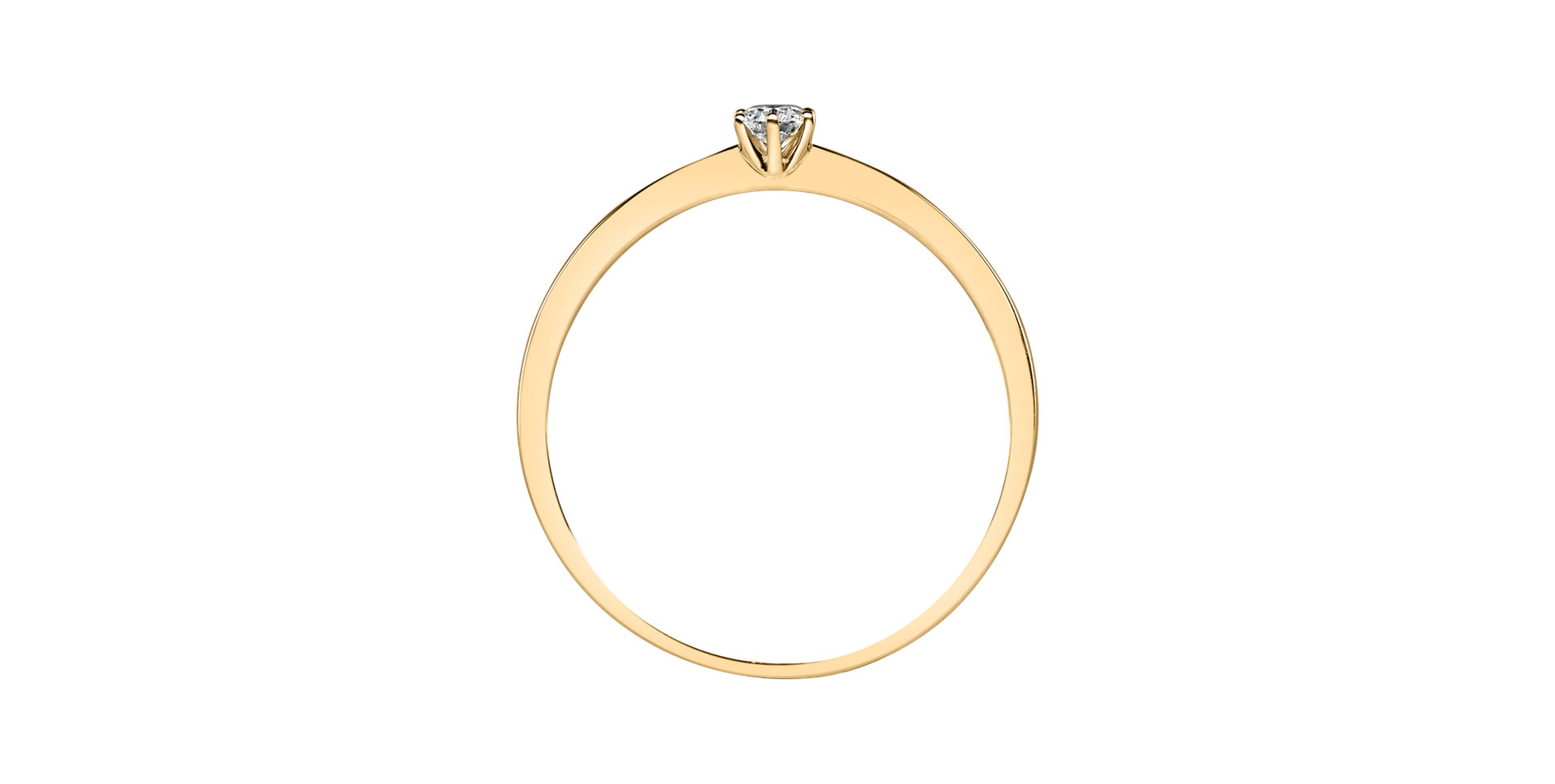 Prsteň s diamantom Made with Love