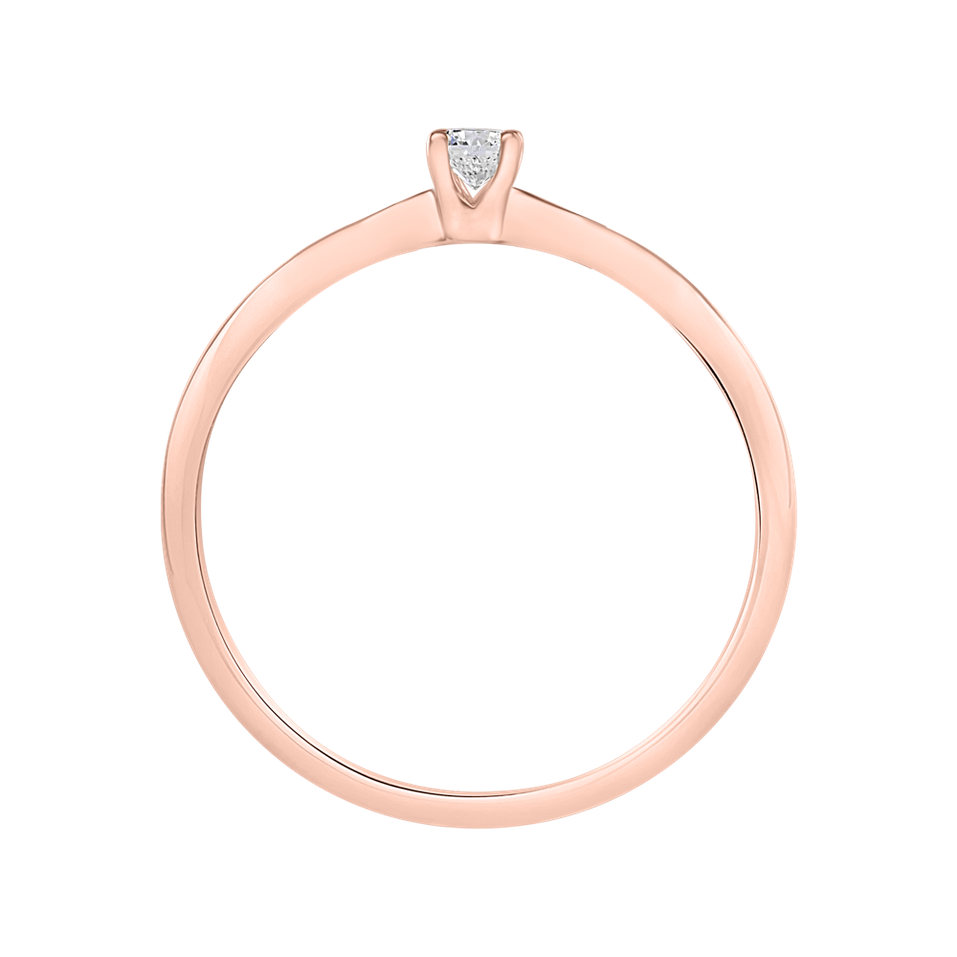 Prsteň s diamantom Romantic Proposal