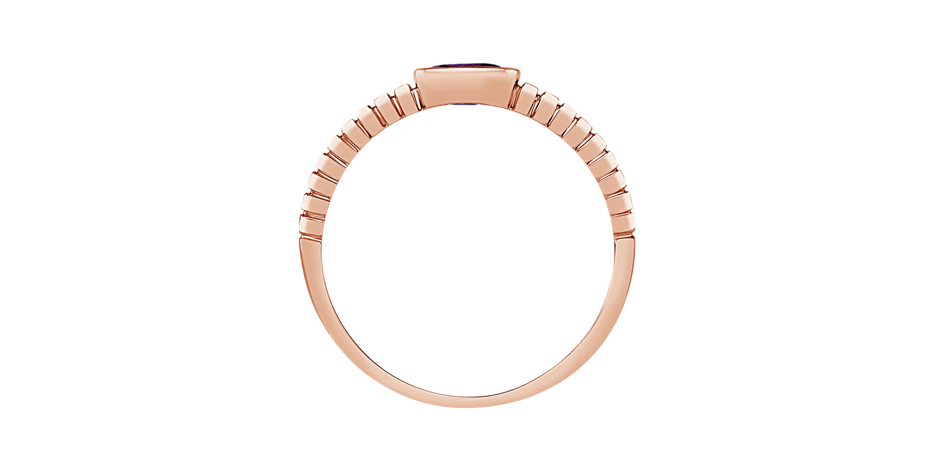 Prsteň s ametystom african Bonbon