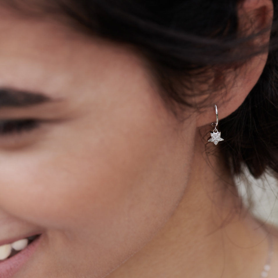 Náušnice s diamantmi Amazing Night