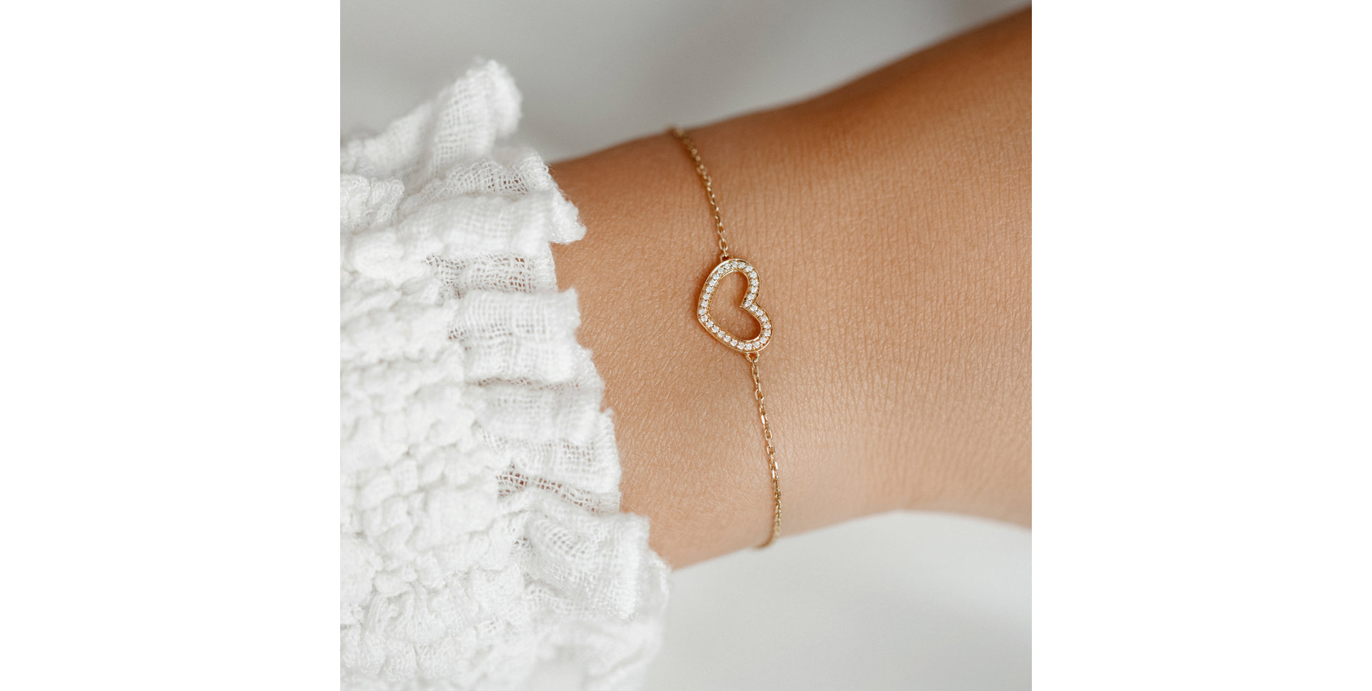 Náramok s diamantmi Heart