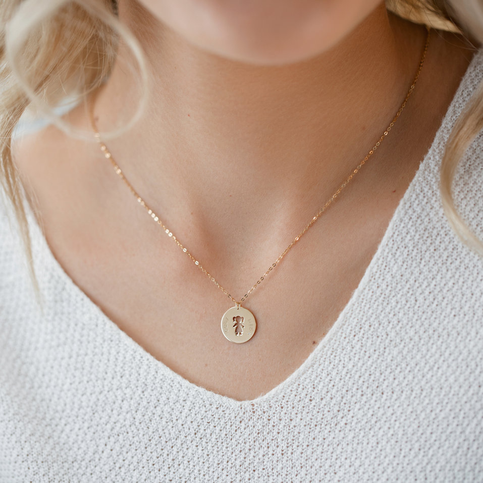 Náhrdelník s diamantom Baby Girl